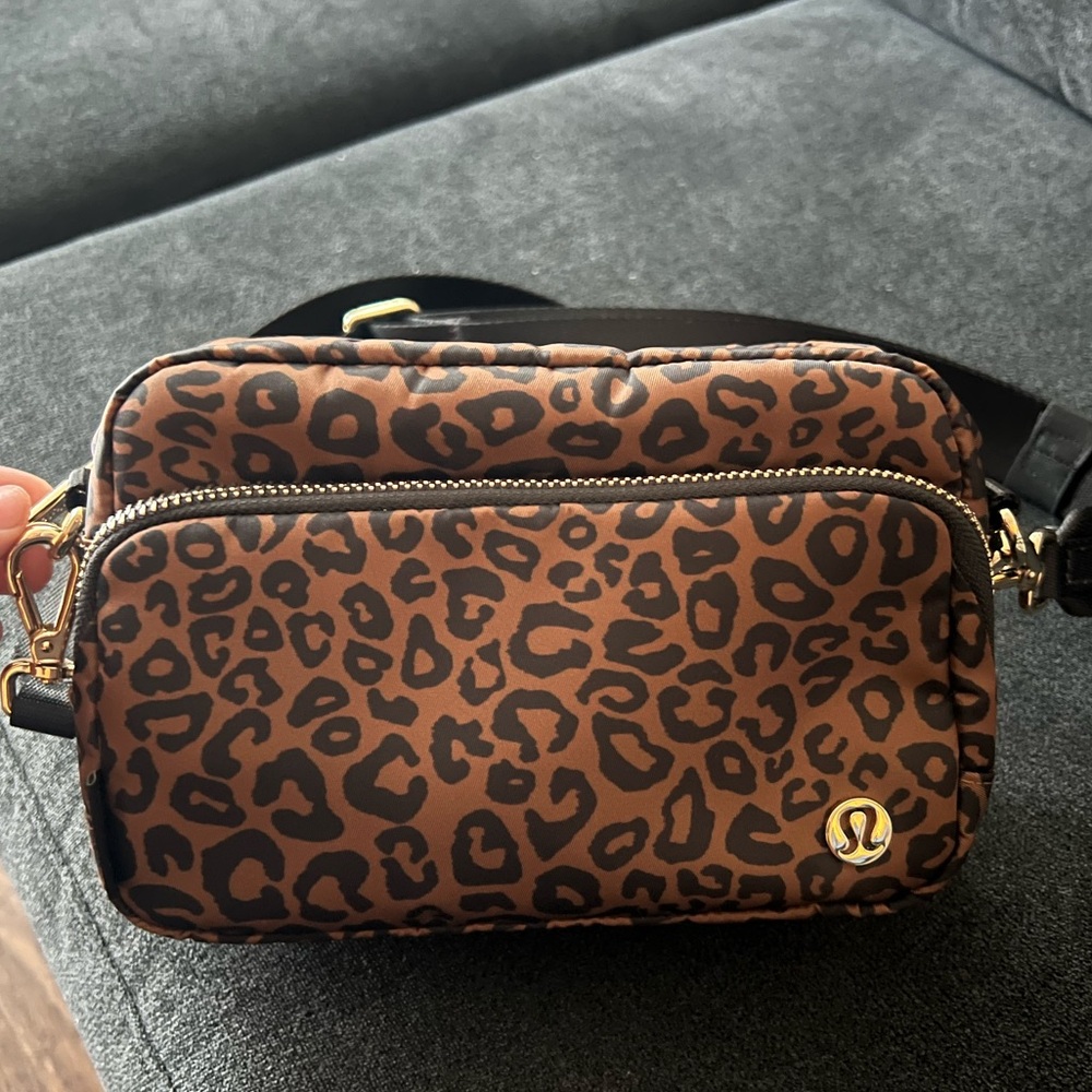 Lululemon Leopard Print Crossbody Bag